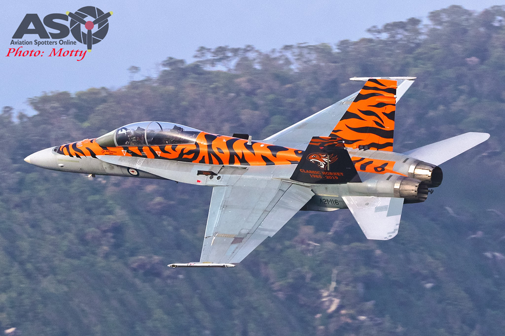 Mottys-2OCU 2019 Tiger Special FA-18B Hornet A21-116-00154-ASO