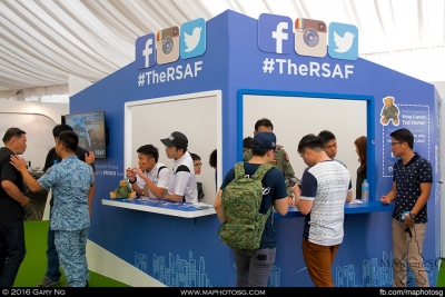 RSAF Social Media booth