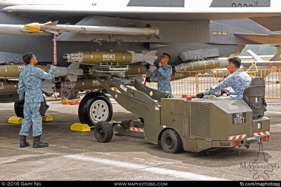 Arming demonstration on F-15SG