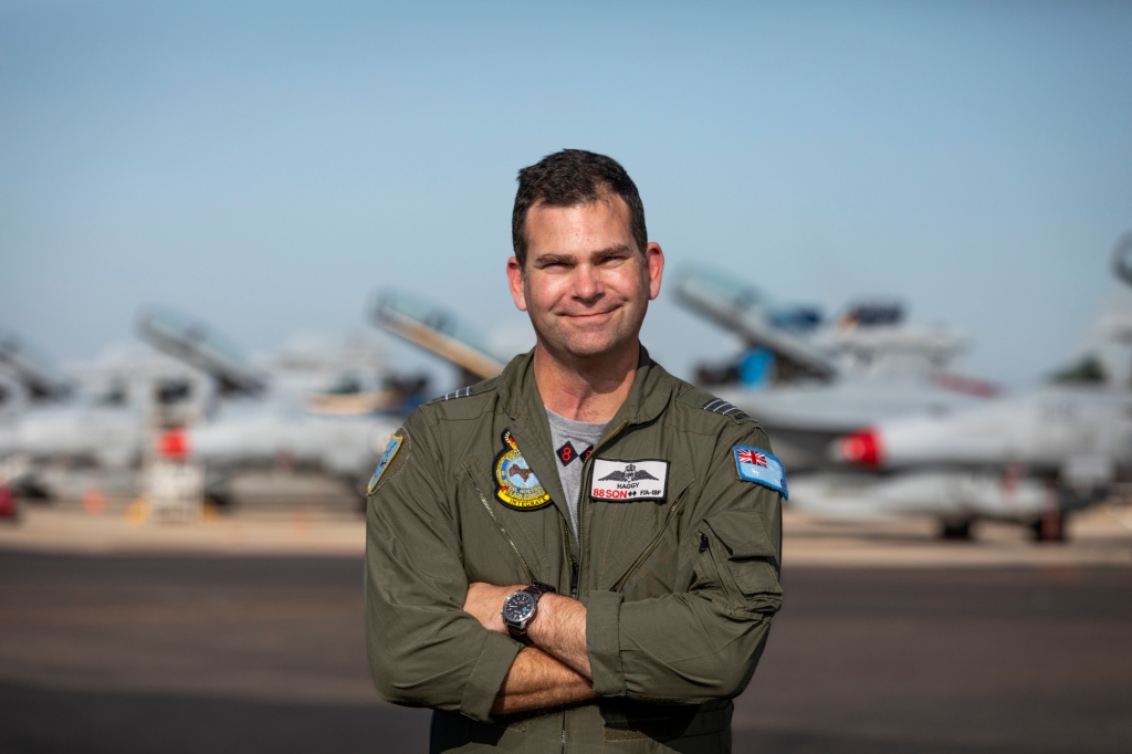 Commanding Officer of No. 88 Squadron, Wing Commander Allan Hagstrom CSM