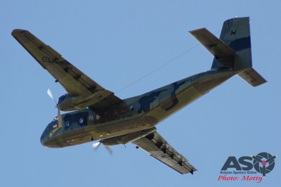 Mottys Flight of the Hurricane Scone 2 1690 DH Caribou VH-VBB-001-ASO