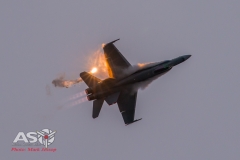 A21-35 F/A-18A Barrel roll with Flare