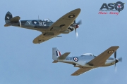Mottys Flight of the Hurricane Scone 1 1771 Spitfire MkVIII VH-HET & CAC Mustang VH-AUB-001-ASO
