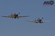 Mottys Flight of the Hurricane Scone 2 5088 Spitfire MkVIII VH-HET & Hurricane VH-JFW-001-ASO