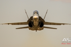 F/A-18B Hornet A21-118 2OCU blasting down the runway.